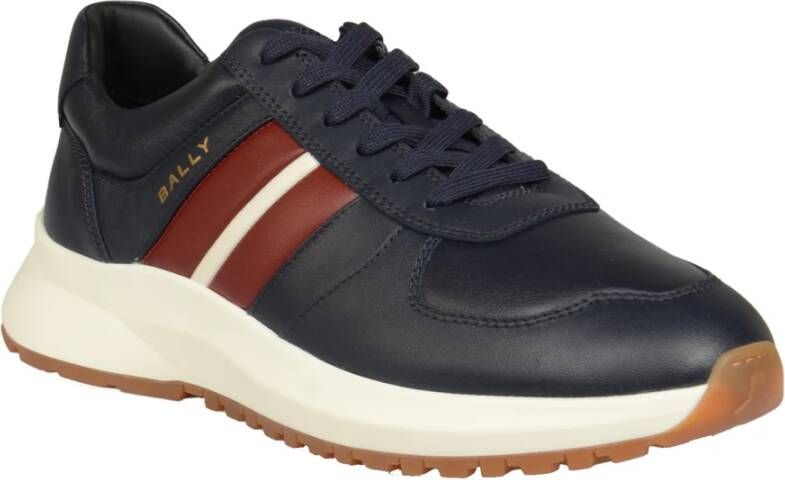 Bally Sneakers Darsyl Calf Plain Blue Heren