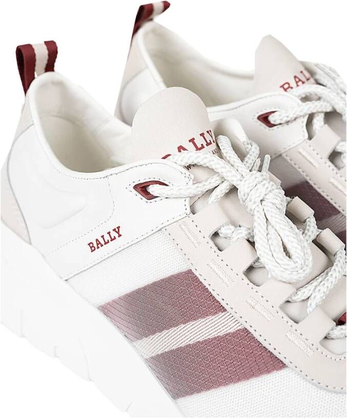 Bally Heren Sneakers met Versterkte Hiel Wit Heren