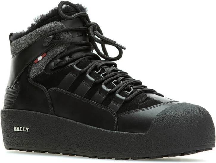 Bally Stijlvolle Leren Laarzen voor Mannen Black Heren