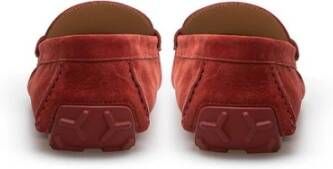 Bally Stijlvolle Leren Loafer in Bordeaux Red Heren