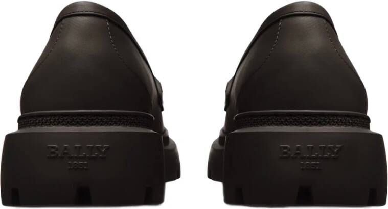 Bally Stijlvolle Loafers met Rubberen Zool Black Dames