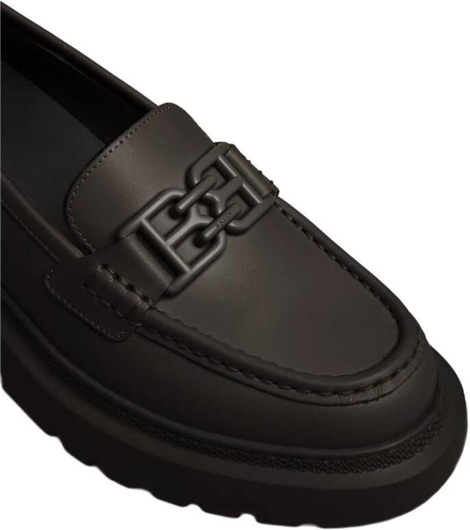 Bally Stijlvolle Loafers met Rubberen Zool Black Dames