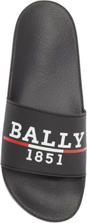 Bally Stijlvolle platte sandalen in rubber Black Heren