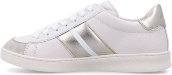 Bally Witte Leren Sneakers met Logodetails White Dames