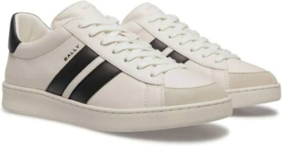 Bally Witte Leren Sneakers met Moderne Twist White Heren