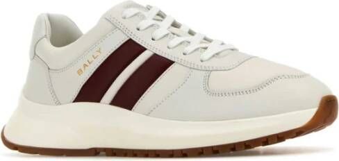 Bally Witte Leren Sneakers voor Mannen White Heren