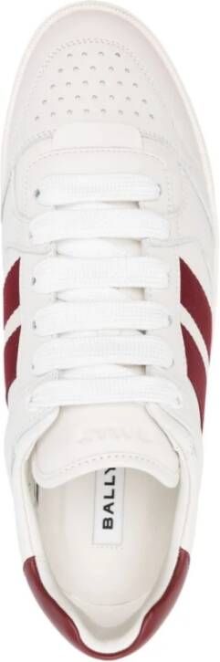 Bally Witte Leren Sneakers White Heren