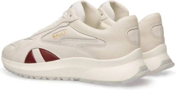 Bally Witte Sneakers met Logo Print White Heren