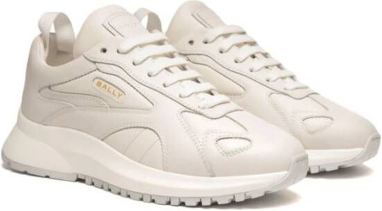 Bally Witte Sneakers Paneeldesign Logoprint White Dames