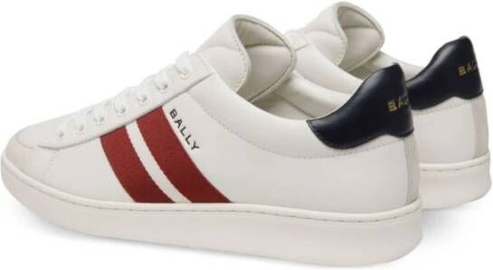 Bally Witte Veterschoenen met Logodetails White Heren