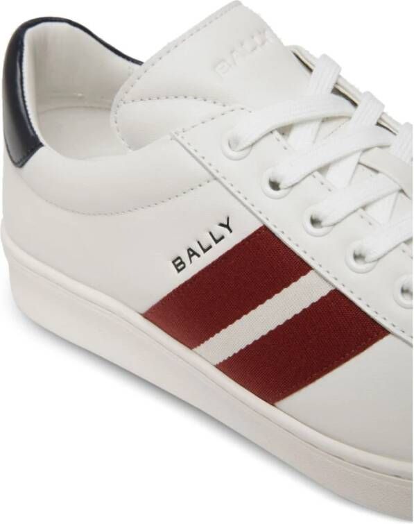 Bally Witte Veterschoenen met Logodetails White Heren