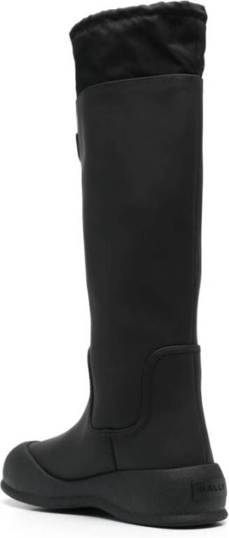 Bally Zwarte kniehoge rubberen laarzen Black Dames