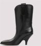 Bally Zwarte Leren Enkellaarzen Black Dames - Thumbnail 2