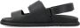 Bally Zwarte Leren Gesloten Neus Sandalen Black Heren - Thumbnail 3