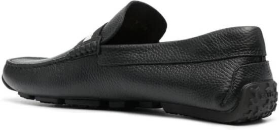 Bally Zwarte leren loafers Black Heren