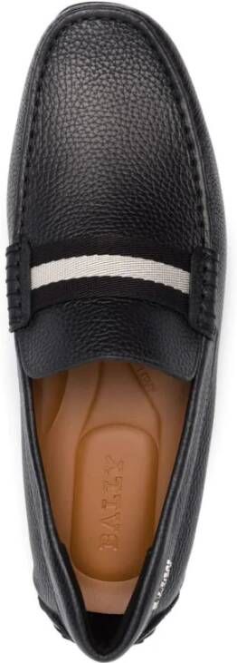 Bally Zwarte leren loafers Black Heren