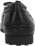 Bally Zwarte Leren Mocassin Schoenen Veters Black Dames