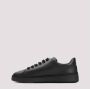 Bally Zwarte Leren Sneakers Ronde Neus Black Heren - Thumbnail 2