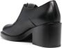 Bally Zwarte Leren Veterschoenen met Blokhak Black Dames - Thumbnail 2