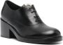 Bally Zwarte Leren Veterschoenen met Blokhak Black Dames - Thumbnail 4