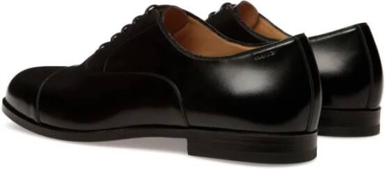 Bally Zwarte Oxford Schoen Black Heren