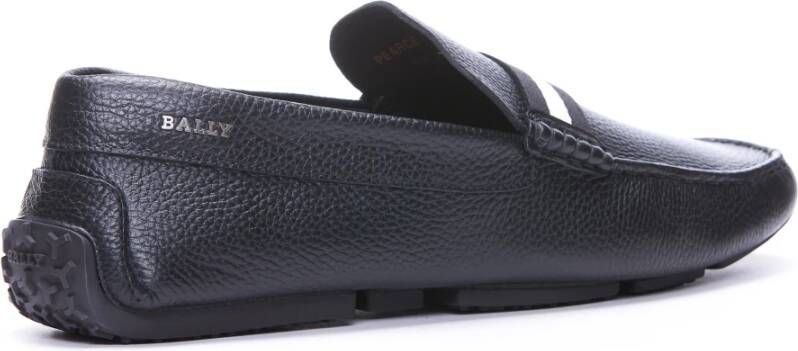 Bally Zwarte Pearce Leren Instappers Black Heren