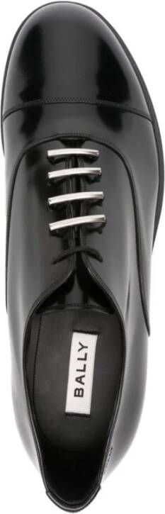 Bally Zwarte Platte Schoenen Elegant Stijl Black Heren