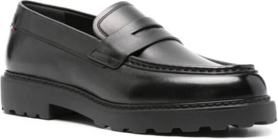 Bally Zwarte Platte Schoenen Elegante Stijl Black Heren