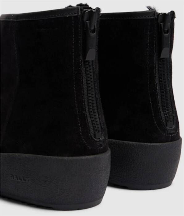 Bally Zwarte sneeuwlaarzen met achterrits Black Dames