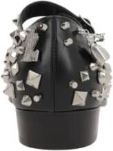 Bally Zwarte Studded Mary-Jane Flats Black Dames