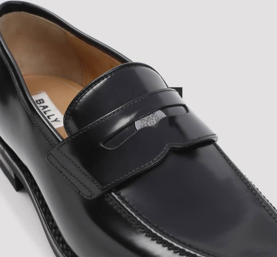 Bally Zwarte Sweeny Loafer Black Heren