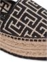 Balmain Alex canvas espadrilles met PB Labyrinth monogram Black Dames - Thumbnail 9