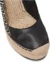 Balmain Alex monogram jacquard en leren espadrilles Black Dames - Thumbnail 6