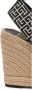 Balmain Alex monogram jacquard en leren espadrilles Black Dames - Thumbnail 8