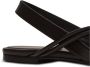 Balmain Alma Platte Leren Sandalen Black Dames - Thumbnail 7