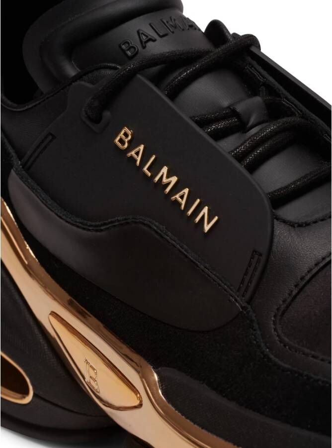 Balmain B-Bold leren sneaker Black Dames