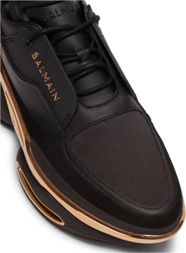 Balmain B-Bold leren sneaker Black Dames