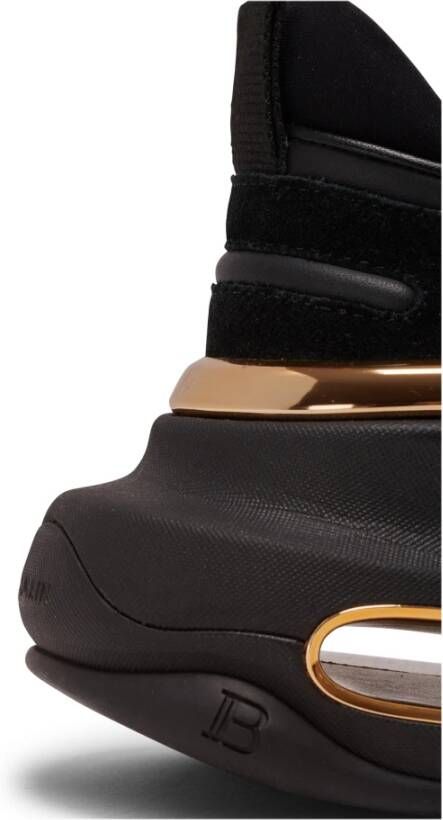 Balmain B-Bold leren sneaker Black Dames