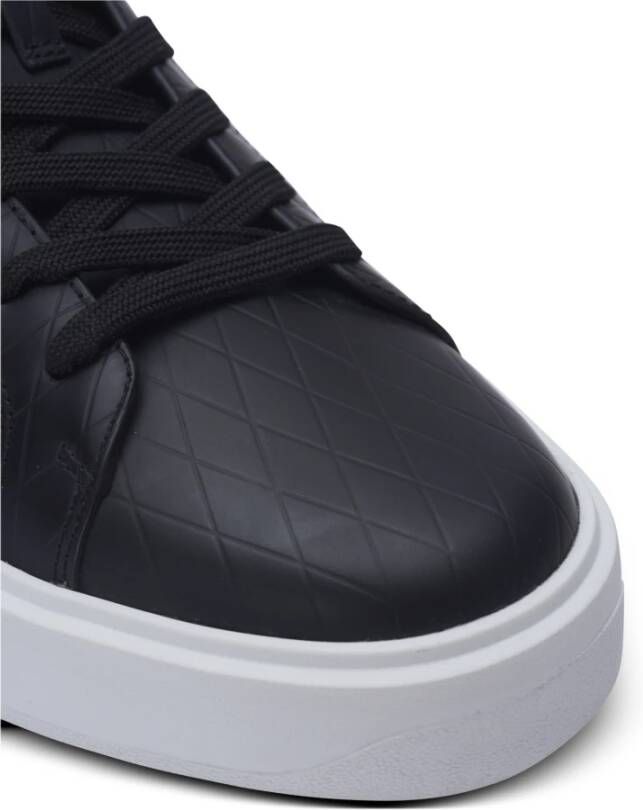 Balmain B-Court B-Buzz trainers in reliëf kalfsleer Black Heren