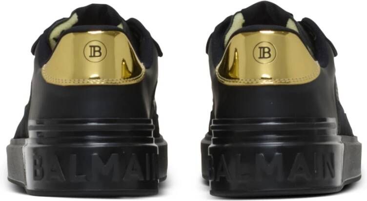 Balmain B-Court Flip trainers in kalfsleer Black Dames