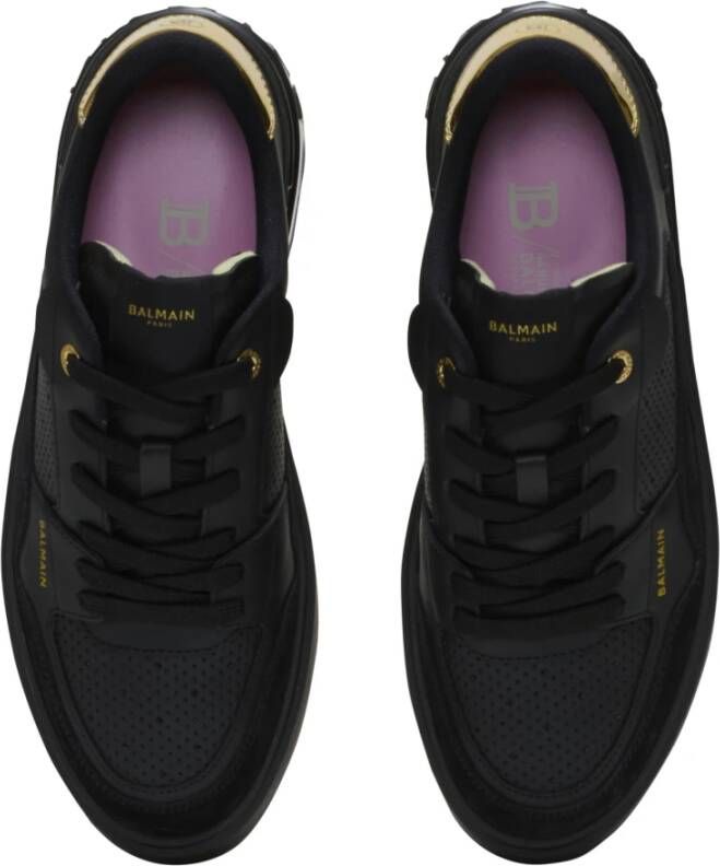 Balmain B-Court Flip trainers in kalfsleer Black Dames