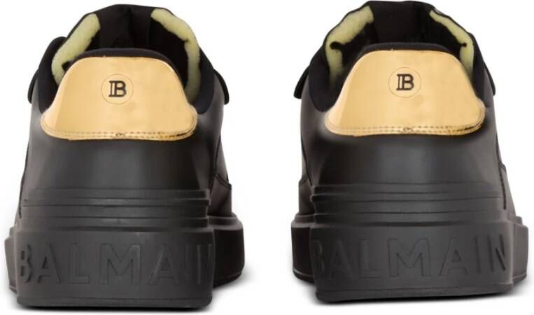 Balmain B-Court Flip trainers in kalfsleer Black Heren