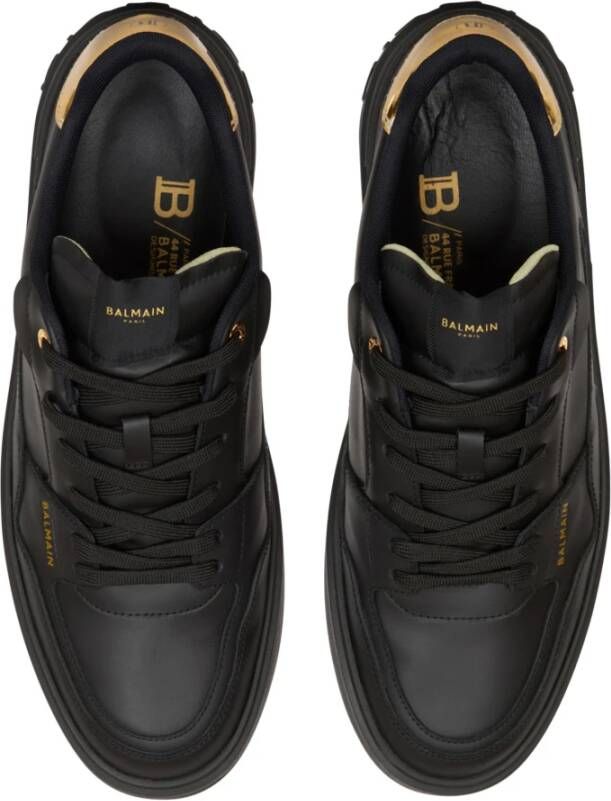 Balmain B-Court Flip trainers in kalfsleer Black Heren