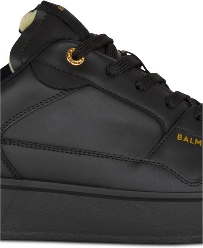 Balmain B-Court Flip trainers in kalfsleer Black Heren