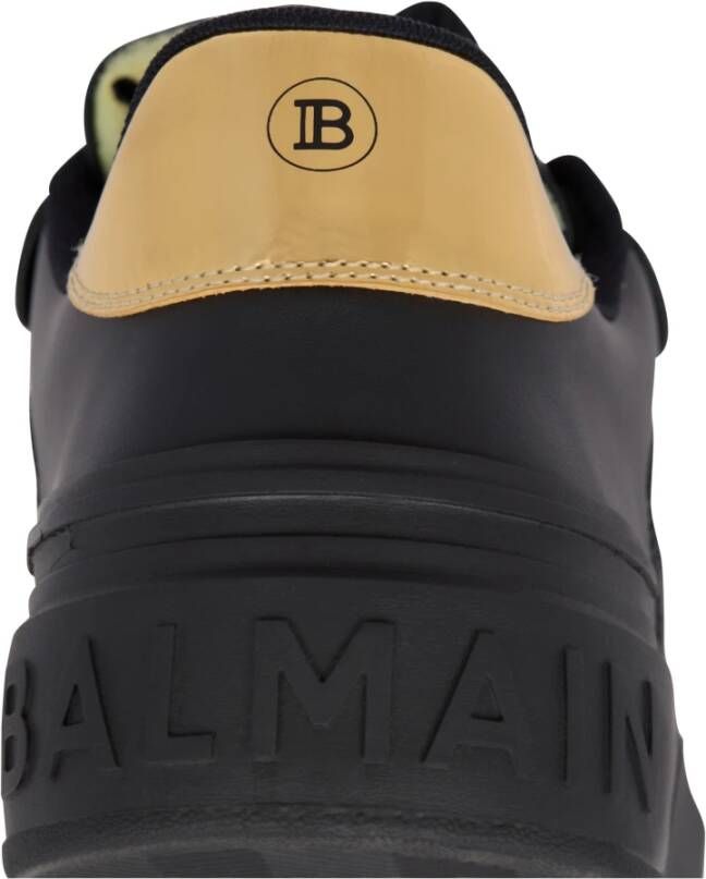 Balmain B-Court Flip trainers in kalfsleer Black Heren