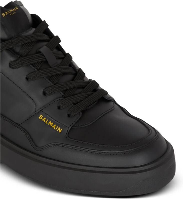 Balmain B-Court Flip trainers in kalfsleer Black Heren