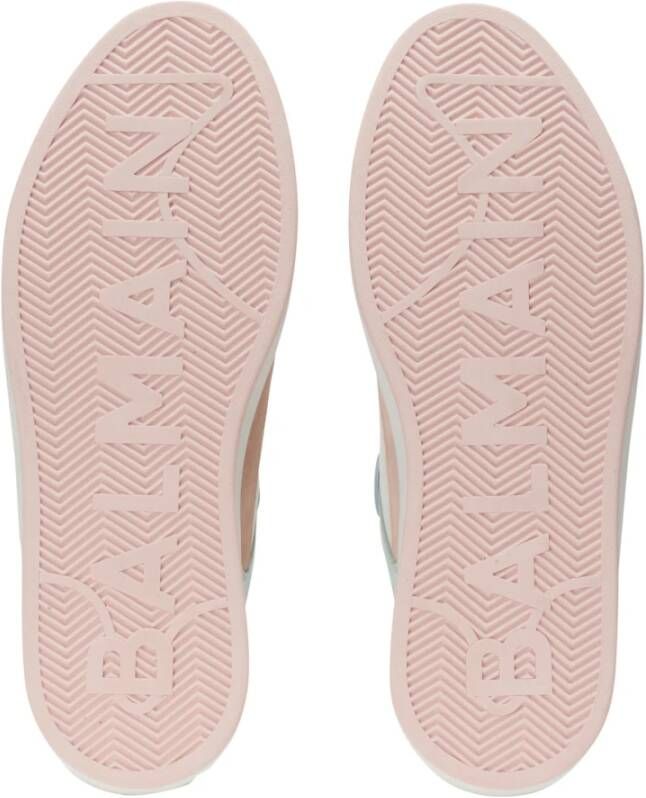 Balmain B-Court Flip trainers in kalfsleer en suède Multicolor Dames