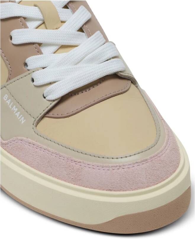 Balmain B-Court Flip trainers in kalfsleer Multicolor Dames