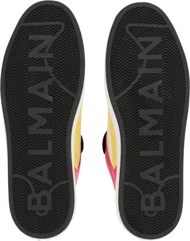 Balmain B-Court Flip trainers in kalfsleer Multicolor Heren