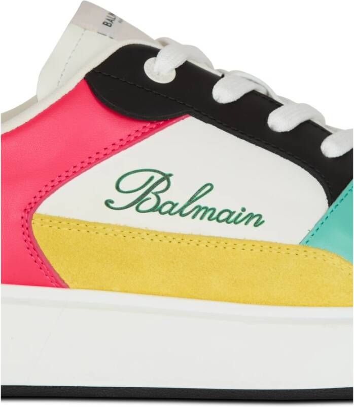 Balmain B-Court Flip trainers in kalfsleer Multicolor Heren